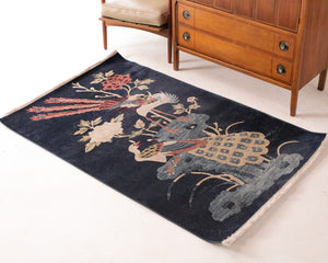 Japanese Vintage Rug Tapestry