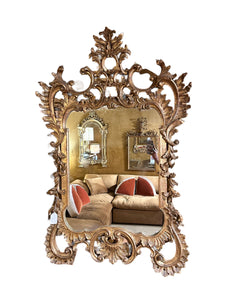 Antique Ornate Gilded Mirror