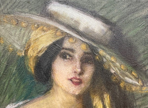 Lady With Hat Portrait