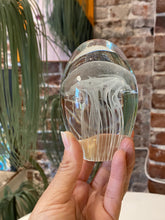 Load image into Gallery viewer, Vintage Clear Jellyfish Paperweight
