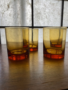 Amber Whiskey Glass set