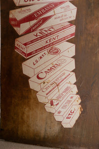 Antique Hand-painted Buy The Carton Sign