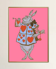 Load image into Gallery viewer, Alice in Wonderland Rabbit of Hearts
