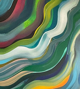 Swirl Acrylic Art by Elizabeth Marz