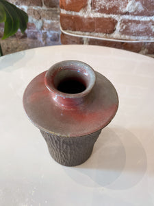 Vintage Grey Stoneware Vase