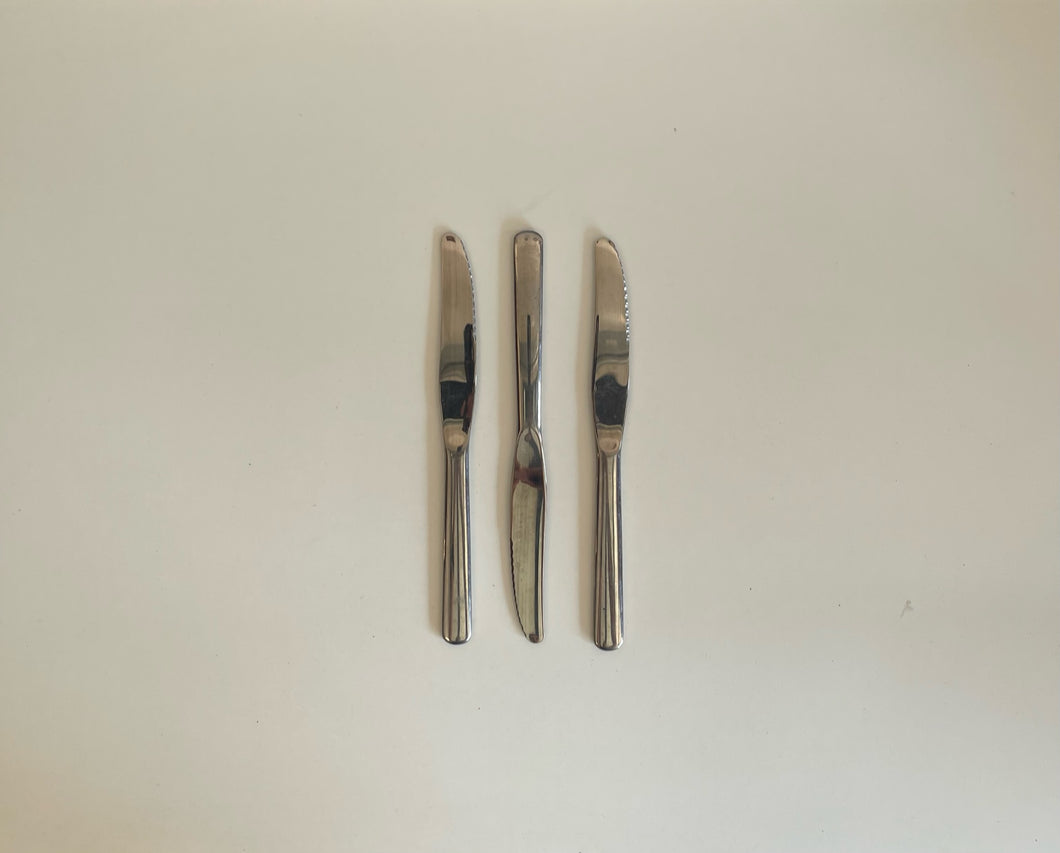 Set of Three Butter Knives