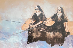 Nuns Gone Fishing Modern Art