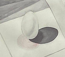 Load image into Gallery viewer, Still Life of an Egg, Watercolor Framed
