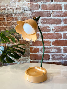Modern Peach Flower LED Lamp - Rechargable