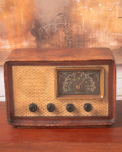 Load image into Gallery viewer, Vintage Radio Wicker Radio
