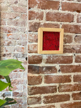 Load image into Gallery viewer, Vintage Small Abstract Painting in Red
