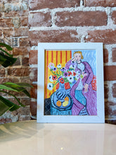 Load image into Gallery viewer, Vintage Print of Matisse’s Robe violette et Anémones
