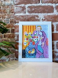 Vintage Print of Matisse’s Robe violette et Anémones