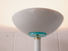 Load image into Gallery viewer, Mint &amp; White Torchiere Lamp
