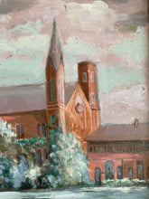 Load image into Gallery viewer, Oil Painting of a Church Framed
