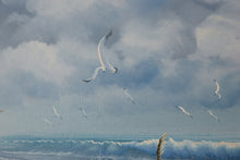 Load image into Gallery viewer, Seagulls in the Sky Oil Painting
