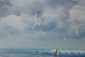 Seagulls in the Sky Oil Painting