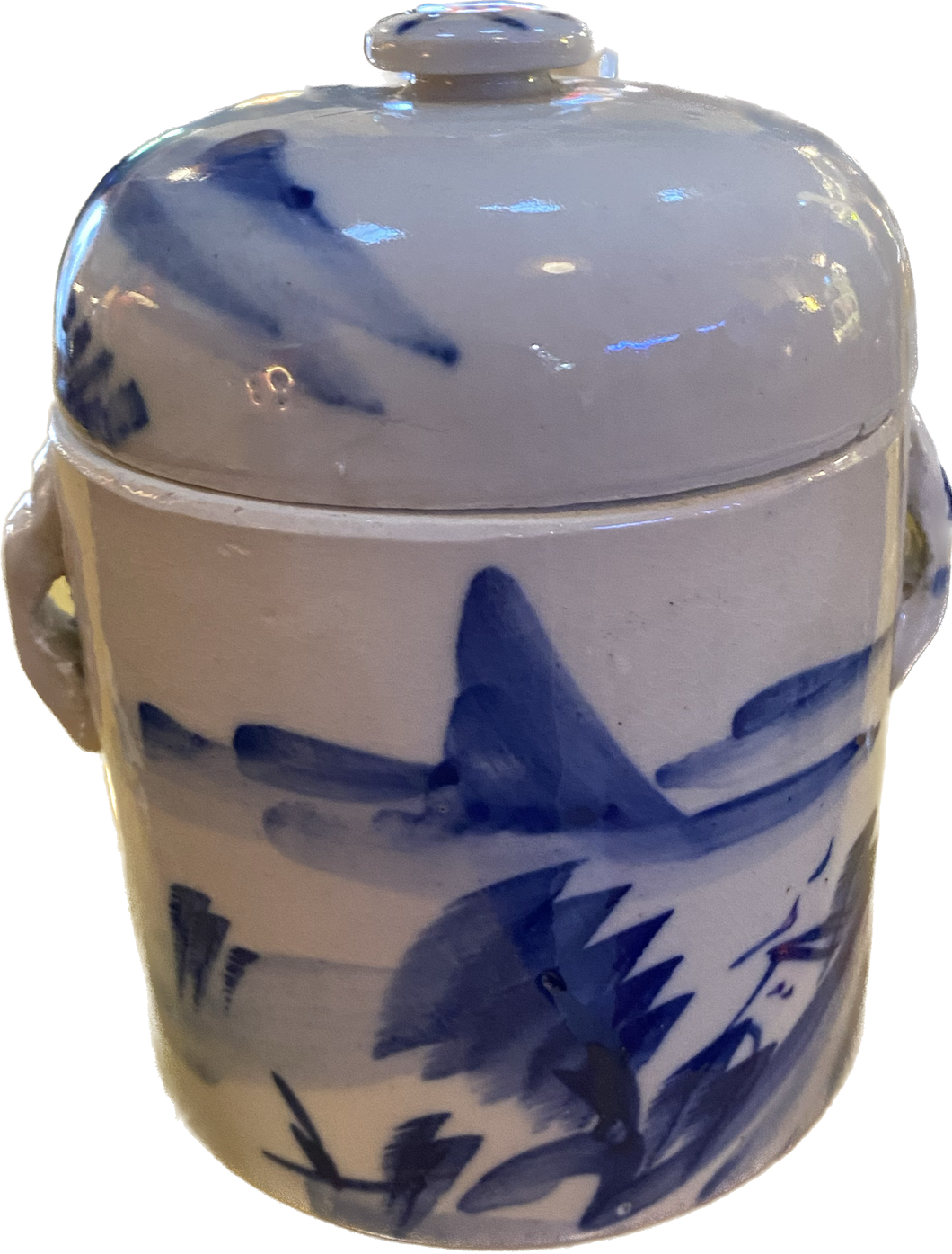 Blue and White small ginger jar