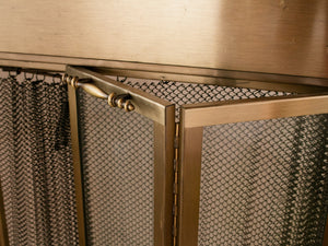 Brushed Brass Fire Place Screen frame