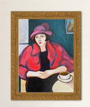 Load image into Gallery viewer, Mona with Coffee in Paris

