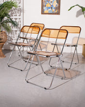Load image into Gallery viewer, Amber Acrylic Chairs Set
