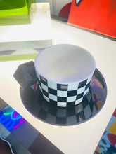 Load image into Gallery viewer, Memphis Style Coffee Mug and Saucer
