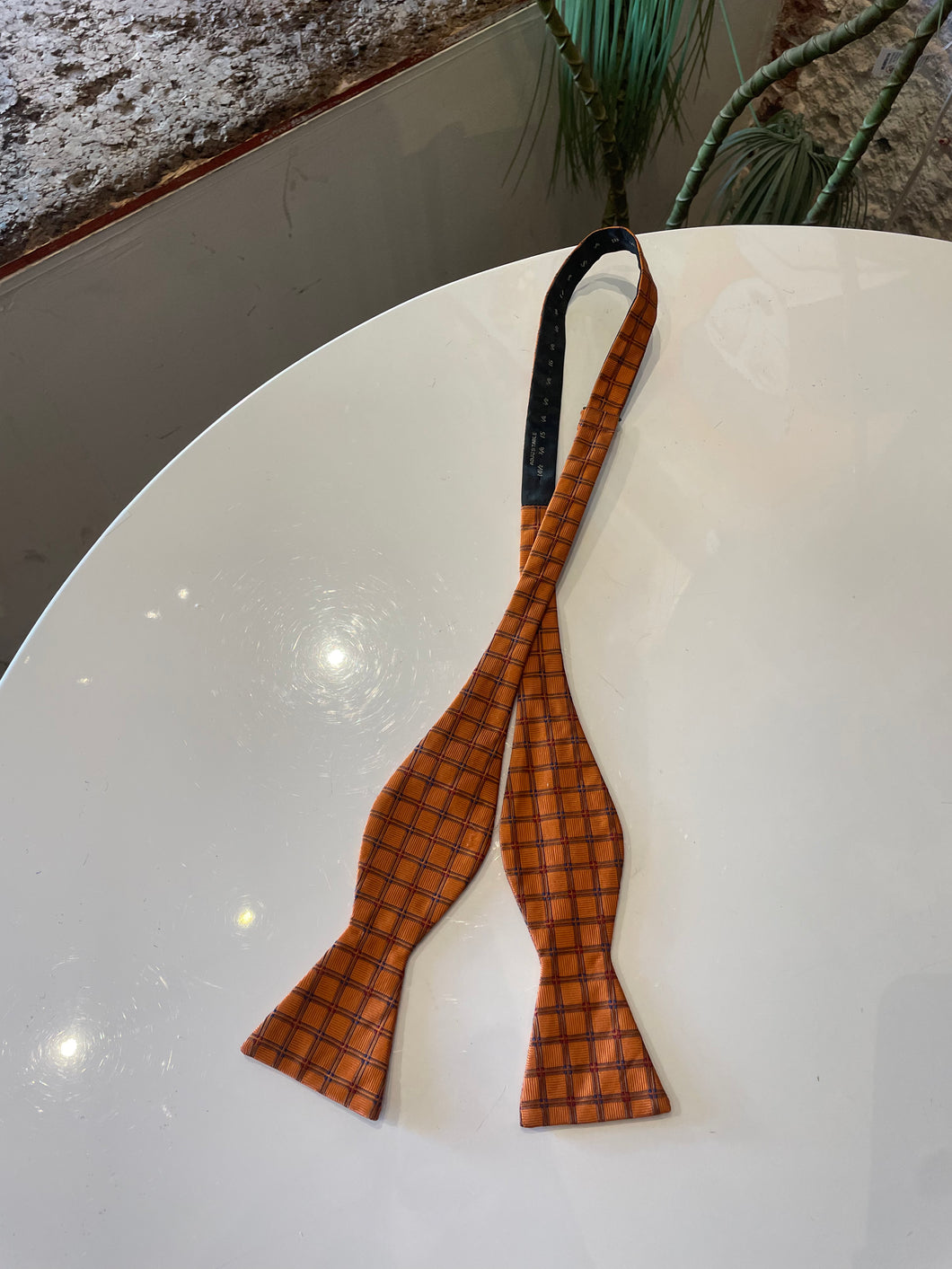 Silk Orange Bow Tie
