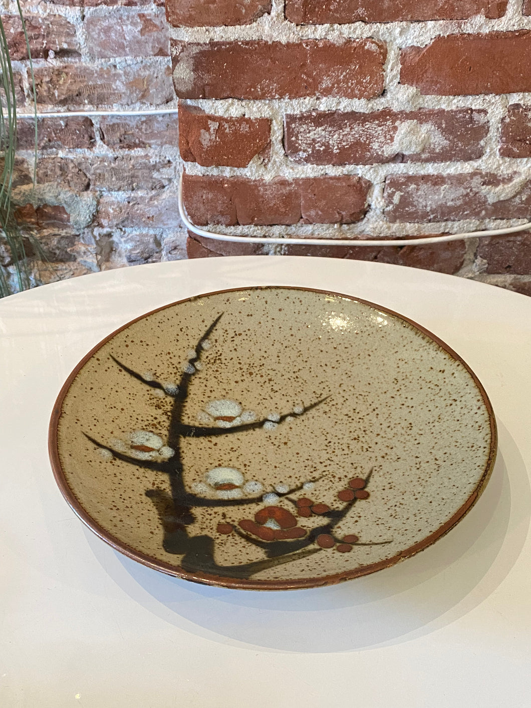Vintage Large Stoneware Plate