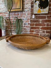 Load image into Gallery viewer, Vintage Large Wicker Tray with Handles
