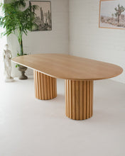 Load image into Gallery viewer, Dalia Oval Blonde Table
