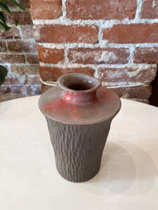 Vintage Grey Stoneware Vase