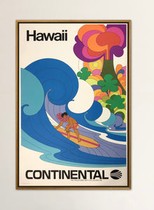Travel Poster Hawaii Continental