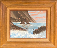 Load image into Gallery viewer, Waves Oil Painting Framed
