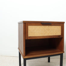 Load image into Gallery viewer, Rattan Boho Nightstands
