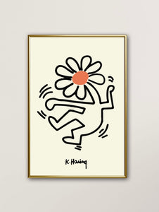 Keith Haring Flower Head