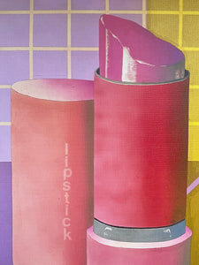 Post Modern 80’s Lipstick Art