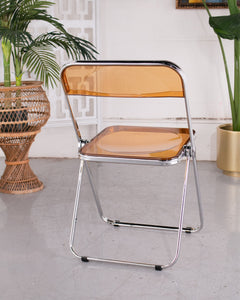 Amber Acrylic Chairs Set