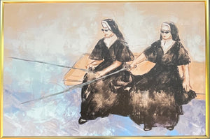 Nuns Gone Fishing Modern Art