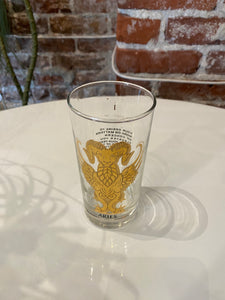 Vintage ‘Aries’ Drinking Glass