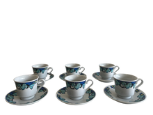 Load image into Gallery viewer, Set of Six Azul plant Tea cup
